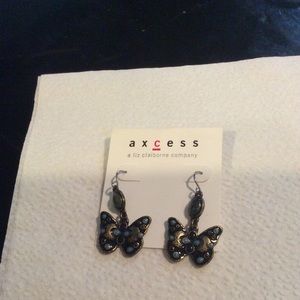 Liz Claiborne Axcess Butterfly Earrings